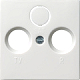 GIRA 086927 Abdeckung f�r TV/RF/SAT-Anschluss 2- und 3-Loch-Ausf