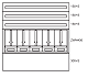 Unterputz-Zaehlerverteiler 5 Z�hler 3 Nachz�hlerreihen Nieder�st