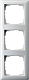 GIRA 021303 Abdeckrahmen 3-fach reinwei� gl�nzend
