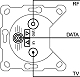 Antennensteckdose, 3Loch TRIAX EDM 6