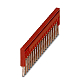Steckbr�cke 20polig rot, Rasterma�:�3,5mm