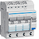 HAGER ADZ366D FI-LS 3X 1P+N 6kA C-16A 30mA Typ A QC