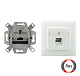 RUTENBECK 136112030 Anschlussdose 1-fach Cat 6a iso-8 Up reinweiss