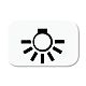 Tastersymbol mit Symbol Lichtalpinwei� - balance�SI / Refle