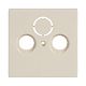 Zentralscheibe TV / SAT 3-fachelfenbeinwei� - Plattform 63