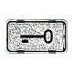 Tastersymbol mit Symbol ''Schl�ssel'' transparent klar - All