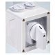 Umschalter m.0 25A,2pol.,'1-0-2',60Grad,AP-Geh.IP42