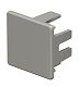 Endst�ck 30x30mm Polyvinylchlorid steingrau RAL 7030
