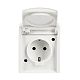 SCHUKO Steckdose mit Klappdeckel abschlie�bar 16 A alpinwei�
