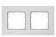 DELTA miro Rahmen 2-fach Farbealuminiummetallic Abmessungen