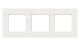 DELTA miro Rahmen 3-fach Farbetitanwei� Abmessungen 232x 90