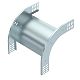 Vertikalbogen 90� fallend 60x300 Stahl bandverzinkt