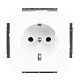 SCHUKO Steckdosen-Einsatz studiowei� matt - Plattform 63