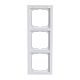 Abdeckrahmen mit Sichtfenstersenkrecht 3-fach studiowei� -