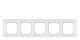 DELTA miro Glas wei� Rahmen 5-fach