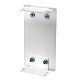 Endst�ck 70x130x37 Aluminium reinwei� RAL 9010