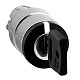 Schl�sselschalter FrontelementXB4, Metall, 22mm, sw, 3 Stel
