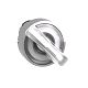 Leuchtwahlschalter Frontelement XB4, Metall, 22mm, wei�, f�r