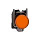 Leuchtmelder, XB4, Metall, 22mm, orange, LED, glatte Kalotte