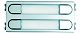 Skyline Tastenmodul VDS/DUOX 2Doppeltaster (4), silber/chro