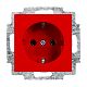 SCHUKO Steckdosen-Einsatz rot- balance�SI