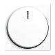 Zentralscheibe f�r Dimmer Drehknopf mit Glimmlampe alpinwei�