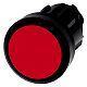 Drucktaster, 22mm, rund, Kunststoff, rot, Druckknopf