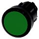 Drucktaster, 22mm, rund, Kunststoff, gr�n, Druckknopf