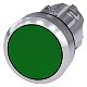 Drucktaster, 22mm, rund, Metall, hochglanz, gr�n, Druckknopf