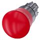 Not-Halt-Pilzdrucktaster, 22mm, rund, Metall, hochglanz, rot