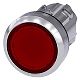 Drucktaster, beleuchtet, 22mm,rund, Metall, hochglanz, rot,