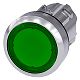 Drucktaster, beleuchtet, 22mm,rund, Metall, hochglanz, gr�n