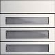 Ruftastenmodul 3f System 106 Aluminium