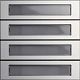 Ruftastenmodul 4f System 106 Aluminium