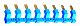 Verbindungsbr�cke, blau, 8-polig, max.10A, f�r Fassungen 95.