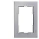 DELTA miro Kunststoff aluminiummetallic Rahmen 2-fach f�r Do