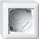 AP-Geh�use 1f + Rahmen Standard 55 Reinwei�