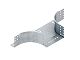 Anbau T-St�ck, 110x202 mm, mitungelochten Seitenholmen