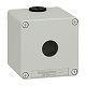 Leergeh�use XAP, Metall, grau,f�r 1x22mm, 80x80x77, M20