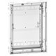 Resi9 KV R�ckteil f�r Geh�use2 Reihen 12 Module f�r Beton