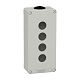 Leergeh�use XAP, Metall, grau,f�r 4x22mm, 80x175x51,5, M25