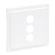 SEANO Abdeckung f�r 3-fach RCA(Cinch)-Anschlussdose, Farbe: