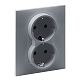 SEANO 2-fach Schuko-Steckdose,Steckklemmen, erh�hter Ber�hr