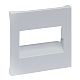 SEANO Abdeckung RJ45 f�r 1- und 2-fach Datendosen, Farbe: Al