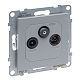 SEANO Einzeldose TV-R-SAT f�rHD-TV in der Farbausf�hrung Al