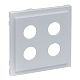 SEANO Abdeckung Lautsprecher 2-fach mit 4 mm-Buchse, Farbe: