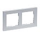 SEANO+ 2-fach Rahmen in der Farbausf�hrung Aluminium lackier