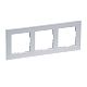 SEANO+ 3-fach Rahmen in der Farbausf�hrung Aluminium lackier