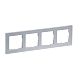 SEANO+ 4-fach Rahmen in der Farbausf�hrung Aluminium lackier