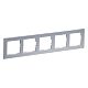SEANO+ 5-fach Rahmen in der Farbausf�hrung Aluminium lackier